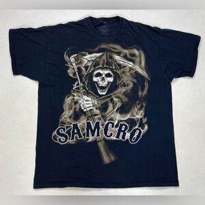 Sons Of Anarchy Samcro Grim Reaper Graphic T-shirt Men XXL Black Short Sleeve